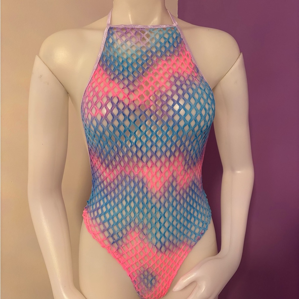 Fishnet 1 Piece Rave Outfit S/M